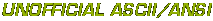 Unofficial ASCII/ANSI